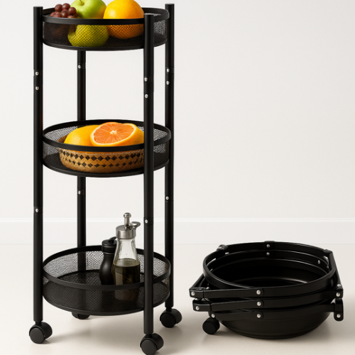 ORGANIZADOR REDONDO DE COCINA 3 NIVELES (1UND X CAJA)